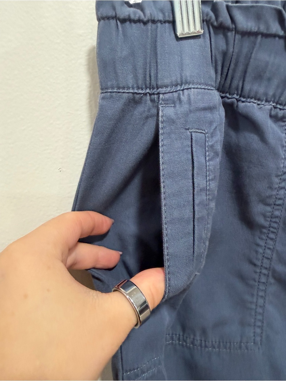 LOFT Outlet Blue Lyocell Blend Jogger Pants Women’s Medium - Picture 4 of 10